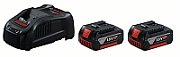 Bosch 2 x GBA 18V 5.0Ah + charger GAL