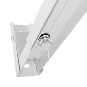 Maclean MC-915 W Universal Microwave Oven Bracket Holder Wall Mount Adjustable White Space Saving 30kg
