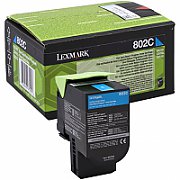 Cartus toner Lexmark 80C20C0 ,Albastru ,1000 pagini ,Original (80C20C0) 
