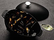 Staub Oval Cast Iron Pot - 2 ltr  Black