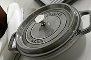 Staub Round Cast Iron Pot - 6.7 ltr  Graphite