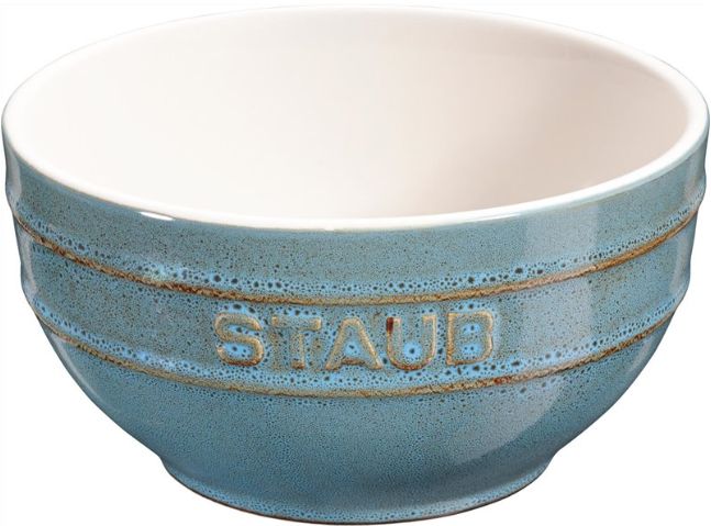 Staub round bowl - 14 cm  Antique turquoise
