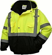 Waterproof high-visibility work jacket  yellow  size L
