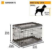 FERPLAST Superior 75 - dog cage - 77 x 51 x 55 cm.