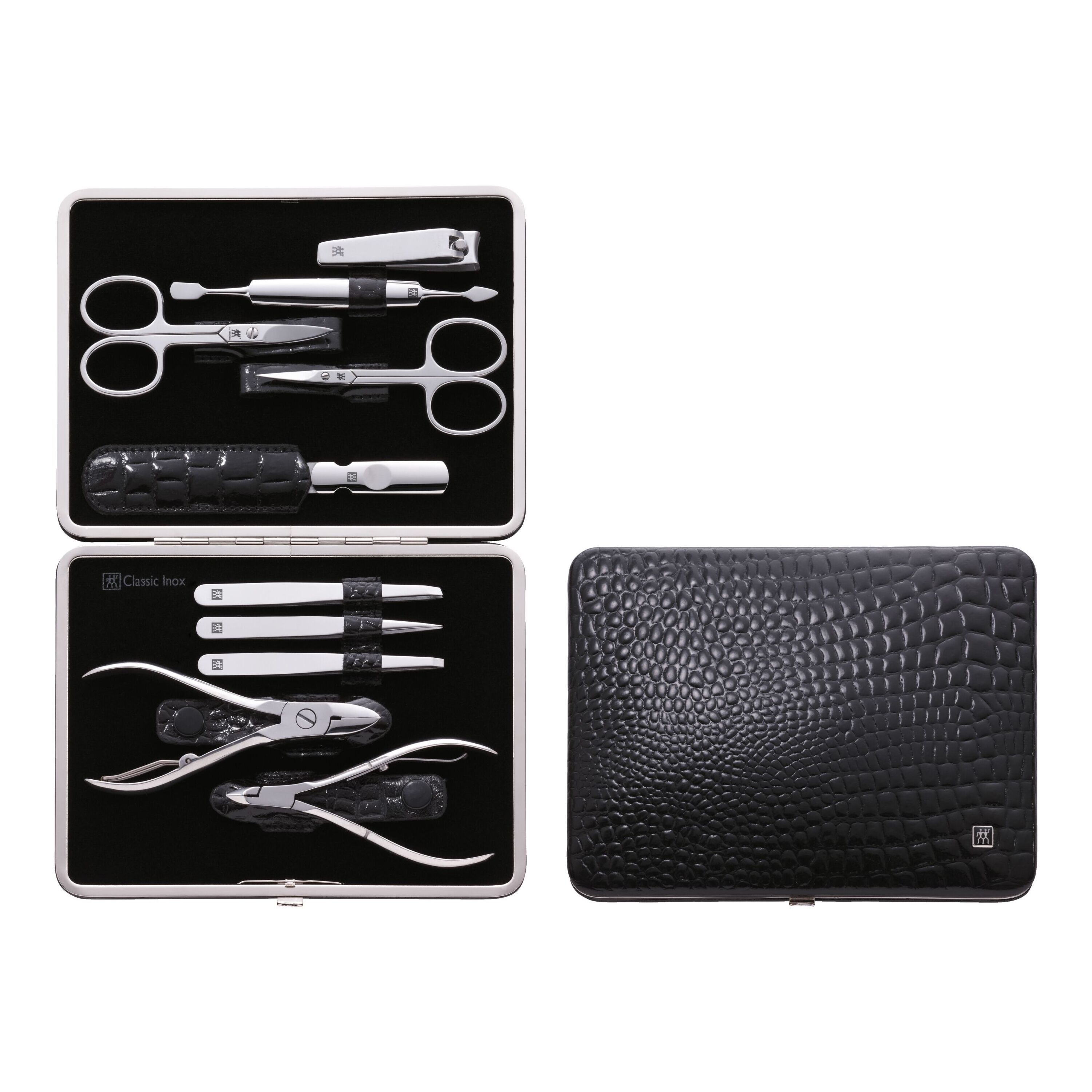 Zwilling Classic Inox Manicure Set – Leather Case  10 Pieces - Black