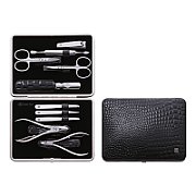 Zwilling Classic Inox Manicure Set – Leather Case  10 Pieces - Black