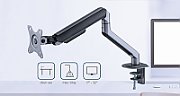Gembird MA-DA1-05 Desk mounted adjustable monitor arm  17”-32”  up to 9 kg  space grey