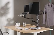 Gembird MA-DA-04 monitor mount / stand 81.3 cm (32 ) Black Desk
