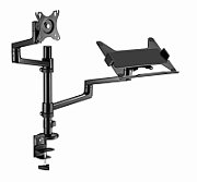 Gembird MA-DA-04 monitor mount / stand 81.3 cm (32 ) Black Desk