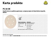 KLINGSPOR SELF-ADHESIVE ABRASIVE DISC 150mm PS33CK gr. 60 GLS3 /100pcs.