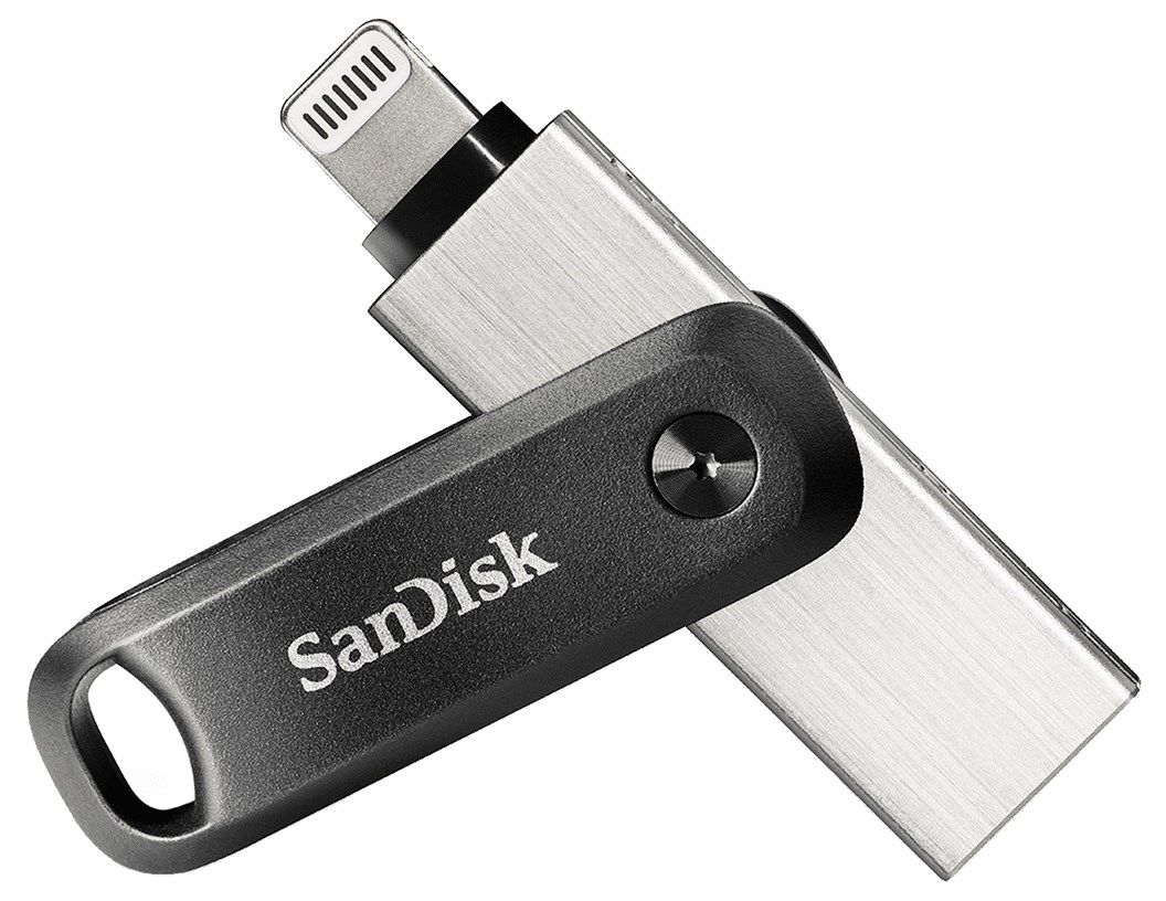 SanDisk iXpand USB flash drive 64 GB USB Type-A / Lightning 3.2 Gen 2 (3.1 Gen 2) Black  Silver