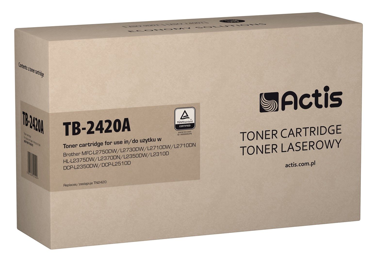 Cartus toner Actis TB-2420A ,Negru ,3000 pagini (compatibil cu Brother TB-2420A) 