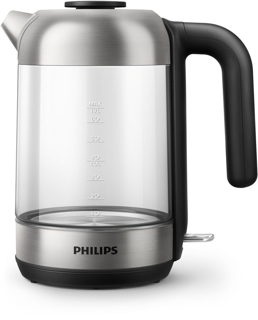 Philips 5000 series HD9339/80 electric kettle 1.7 L 2200 W Black  Stainless steel  Transparent