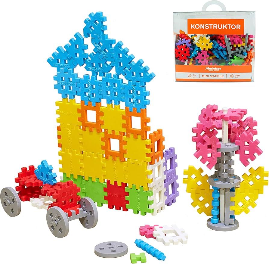 Mini Waffle Building Blocks 140 pieces in Constructor MARIOINEX 902363