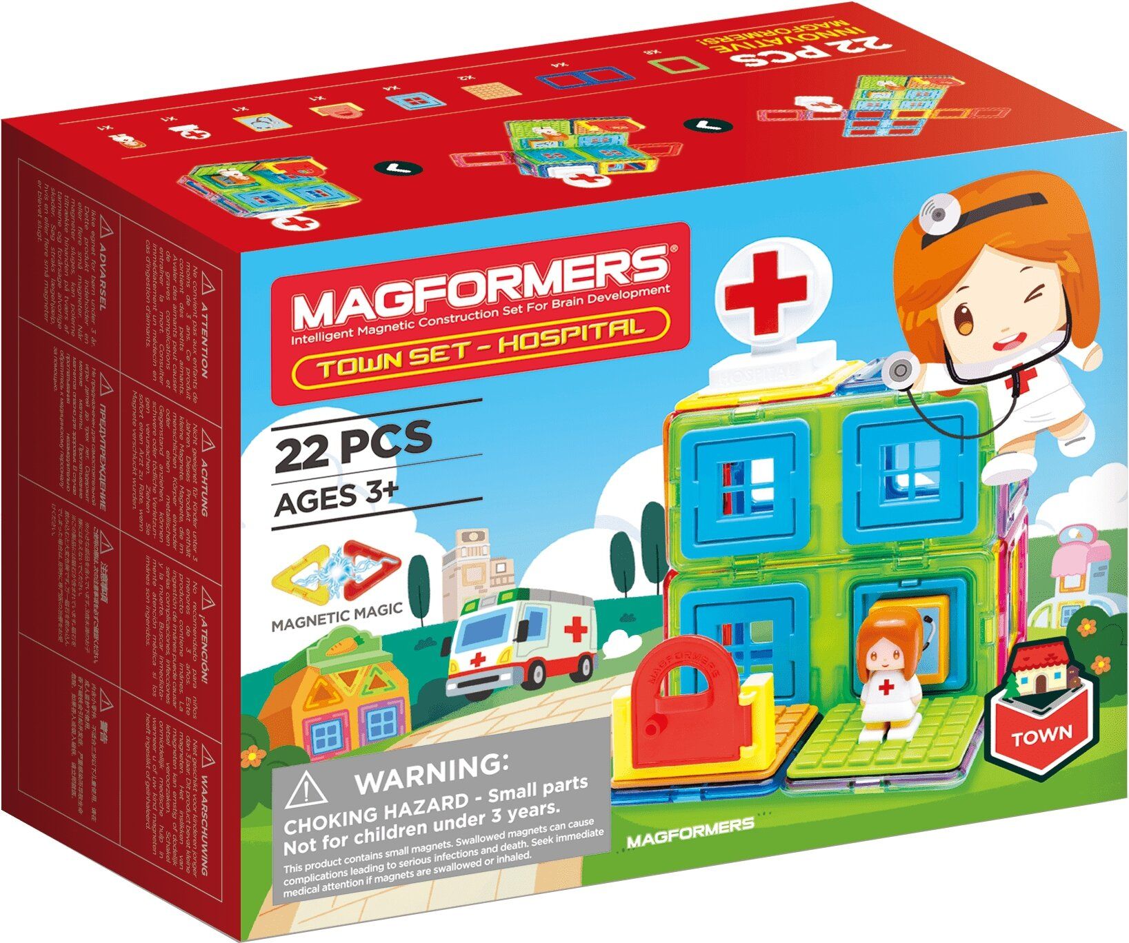 MAGFORMERS TOWN SET- Hospital 22el 717006