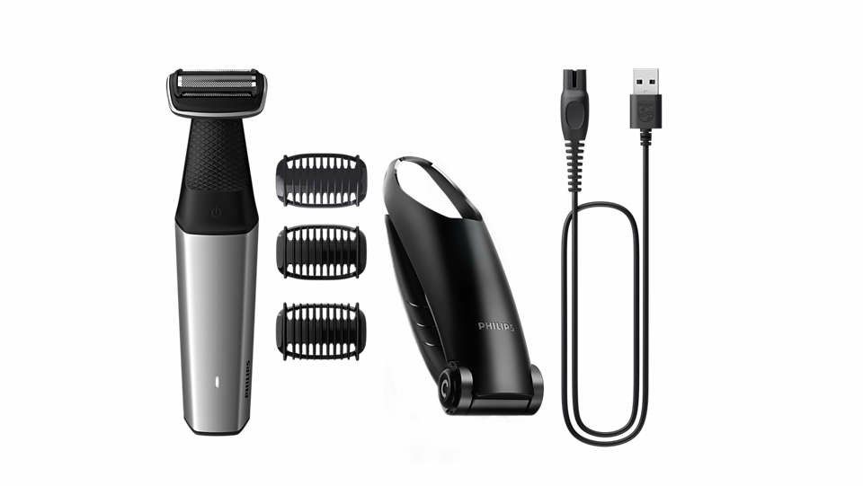 Philips BODYGROOM Series 5000 BG5021/15 body groomer/shaver Black  Silver