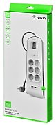 Belkin BSV604ca2m White 6 AC outlet(s) 2 m