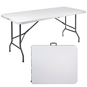 GreenBlue GB370 Folding Catering Garden Patio Terrace Balcony Table Suitcase Table  180x75x74cm  HDPE  max. 200kg