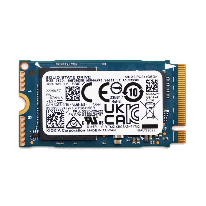KIOXIA SSD 256GB Kioxia BG5 PCIe 4.0 x4 NVMe M.2 2242