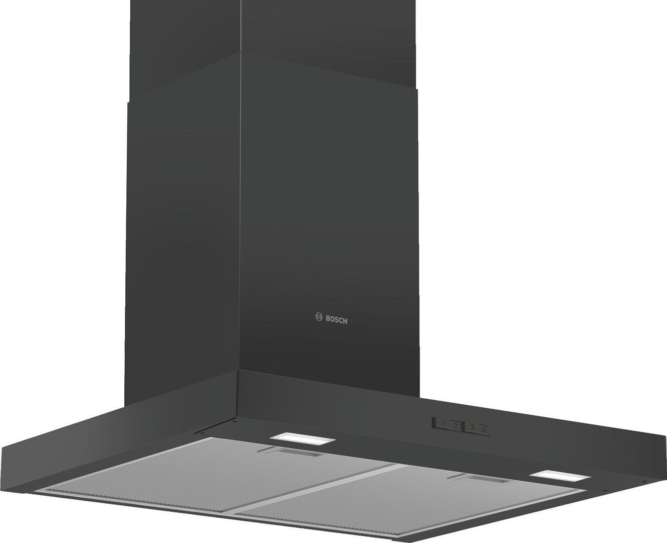 Bosch Serie 2 DWB66BC60 cooker hood Wall-mounted Black 621 m3/h B