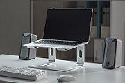 Gembird NBS-D1-01 laptop stand Aluminium  Silver 39.6 cm (15.6 )