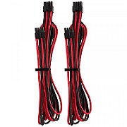 Corsair Premium Sleeved EPS12V ATX12V Cable Twin Pack (Gen 4) - red/black