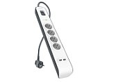 Belkin BSV401CA2M surge protector Black  White 4 AC outlet(s) 2 m