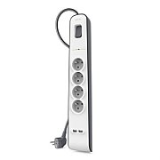 Belkin BSV401CA2M surge protector Black  White 4 AC outlet(s) 2 m