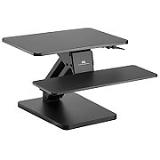 Maclean Desktop Stand for Keyboard  Monitor or Laptop  Gas Spring  Standing Up  Black  MC-882