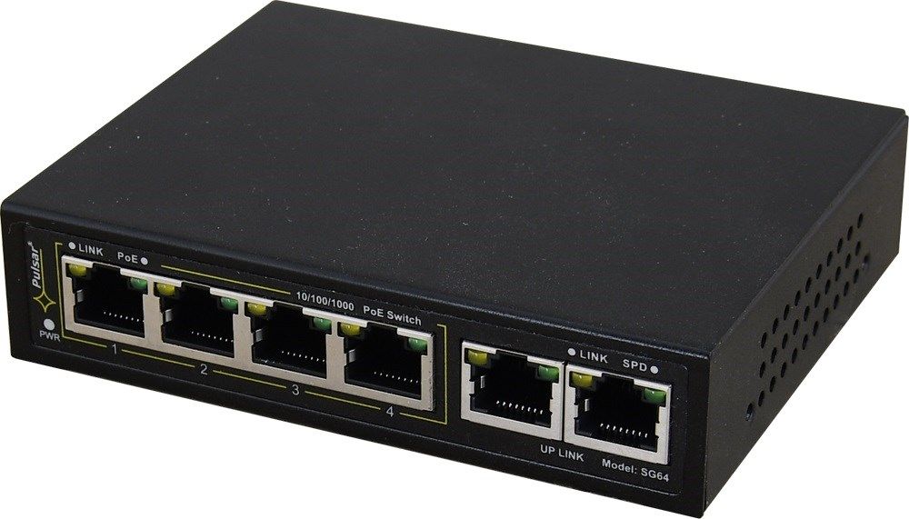 PULSAR SWITCH GIGABIT POE 4+2 PULSAR SG64