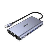 Unitek D1019B USB-C Hub 8W1 USB-C 3.1  PD 100W  D1019B