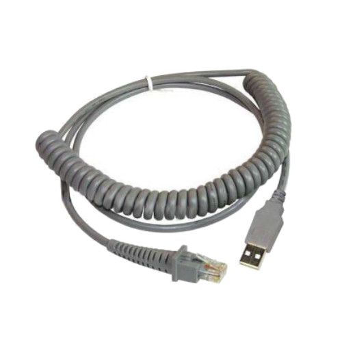 Cable, USB, Type A, Coiled, Power off terminal, 2 Meters, CAB-424E