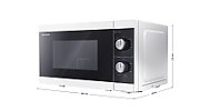 Sharp YC-MG01E-W microwave Countertop Grill microwave 20 L 800 W Black  White