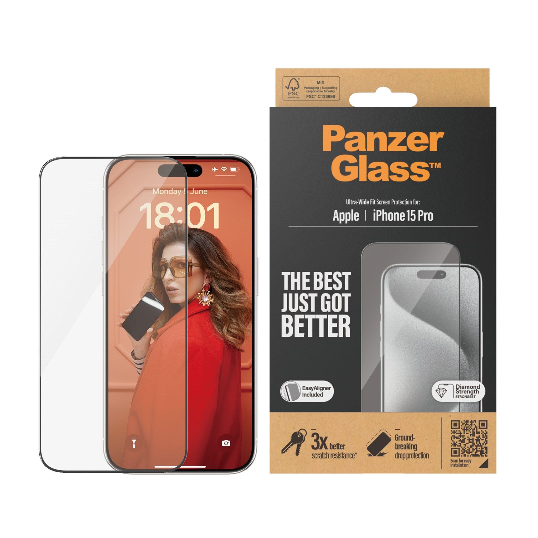PanzerGlass | Case Friendly | 2673 | Screen protector | Transparent