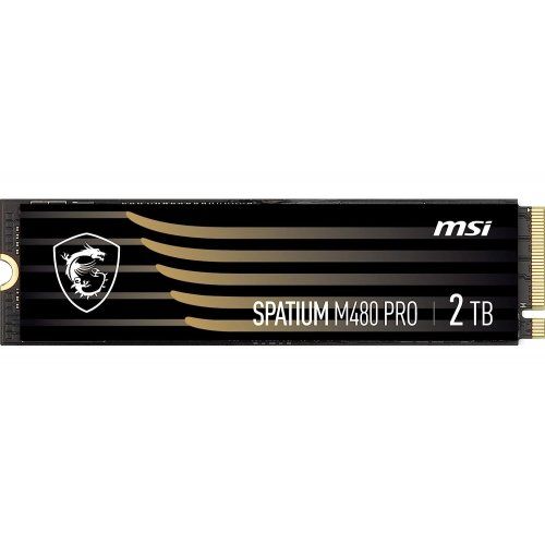 MSI MSI SPATIUM M480 PRO PCIE 4.0 NVME M.2 2TB internal solid state drive PCI Express 4.0 3D NAND