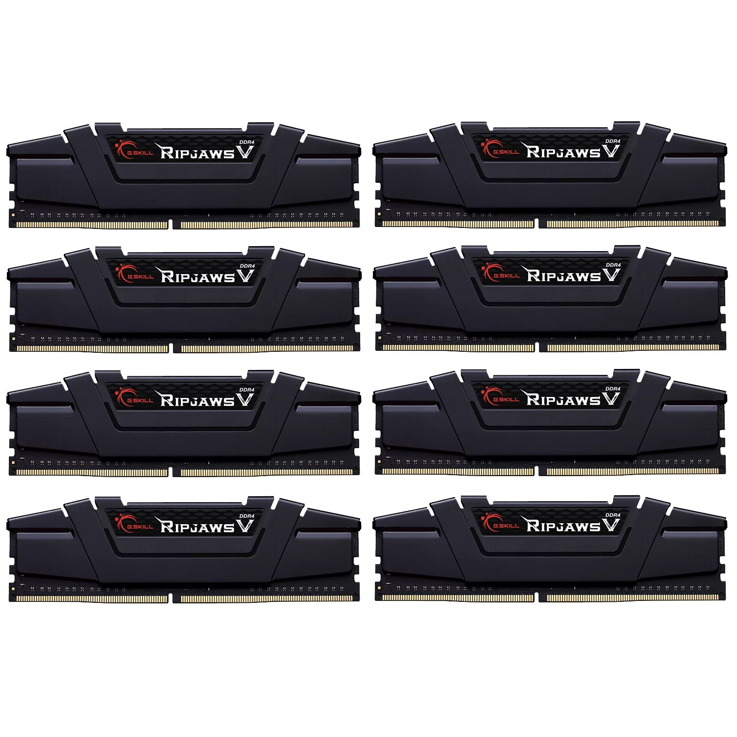 Memorie G.Skill Ripjaws V 256 GB DDR4 3200 MHz CL16, kit 8 x 32 GB, XMP 2.0, Negru