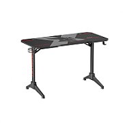 Birou gaming Serioux Catalyst,  dimensiuni: 1200x600x750mm, dimensiune blat(LxLxT): 1200x600x18mm, greutate suportata: 100 kg, inaltime: 750 mm, mouse Pad inclus, suport casti, suport cana/pahar