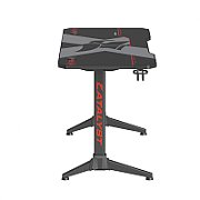Birou gaming Serioux Catalyst,  dimensiuni: 1200x600x750mm, dimensiune blat(LxLxT): 1200x600x18mm, greutate suportata: 100 kg, inaltime: 750 mm, mouse Pad inclus, suport casti, suport cana/pahar