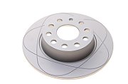 Brake disc  1pcs.  ATE PowerDisc  Solid  Slotted  rear  L/R  avg. ext. 272 mm  thickness 9 7 mm  suitable for: AUDI A1  A3  A3 ALLSTREET  Q2  TT CUPRA FORMENTOR  LEON 1.0-Electric 02.98-