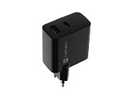 NATEC RIBERA GAN CHARGER 1x USB-A + 1x USB-C 65W BLACK