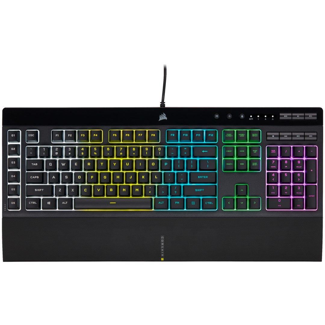 Corsair K55 RGB PRO Gaming Keyboard  RGB LED - Black