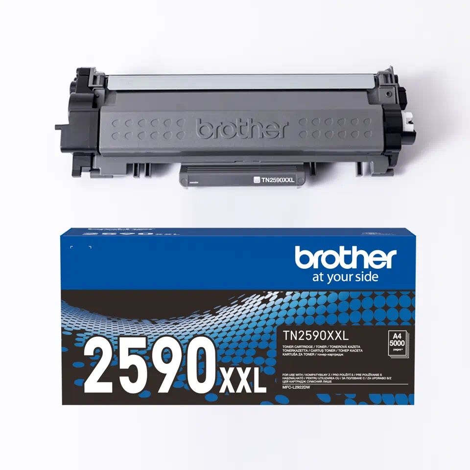 Cartus toner Brother TN-2590XXL ,Negru ,5 000 pagini ,Original (TN-2590XXL) 