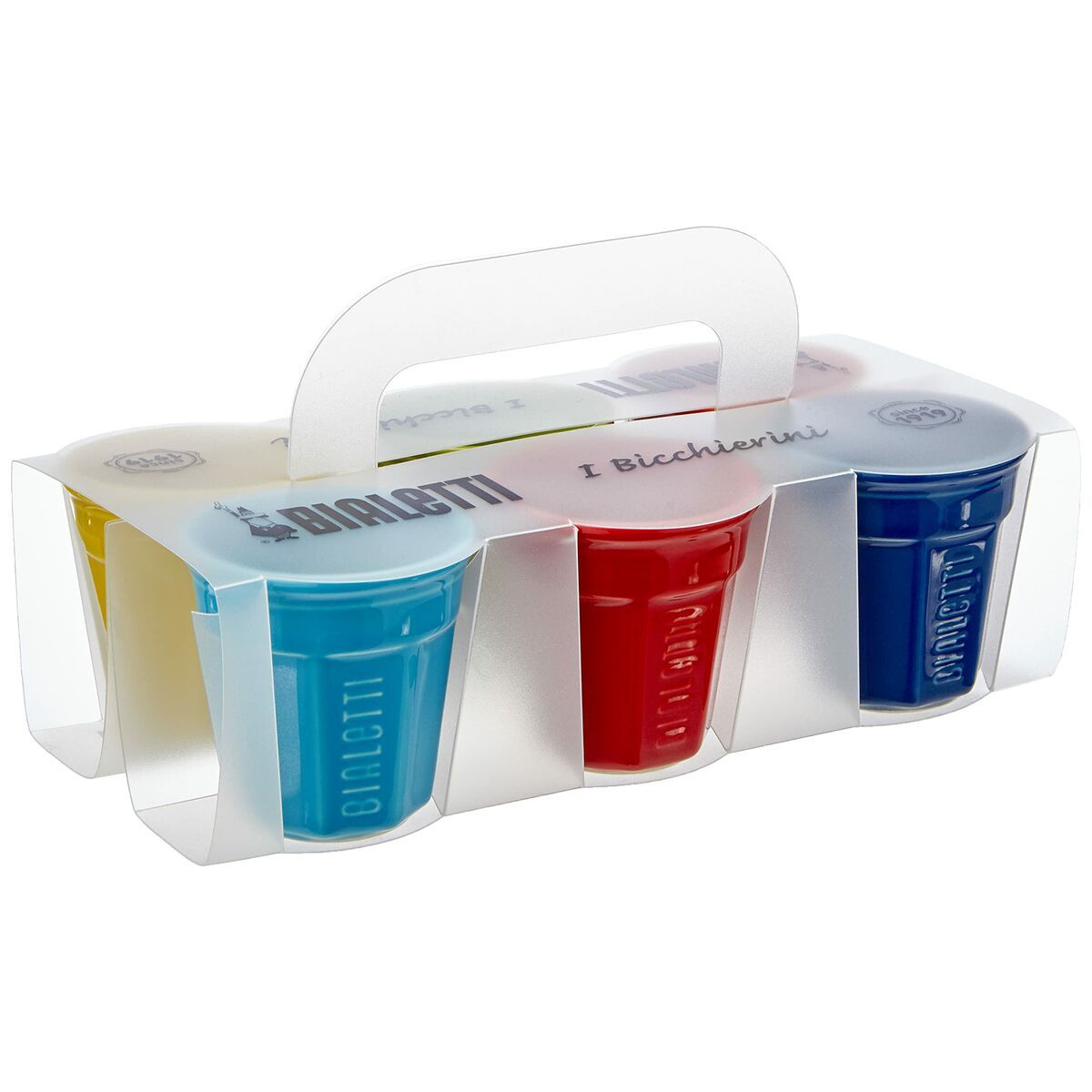 Bialetti Bicchierini Zestaw 6 filiżanek do espresso - Kolorowy (6 sztuk)