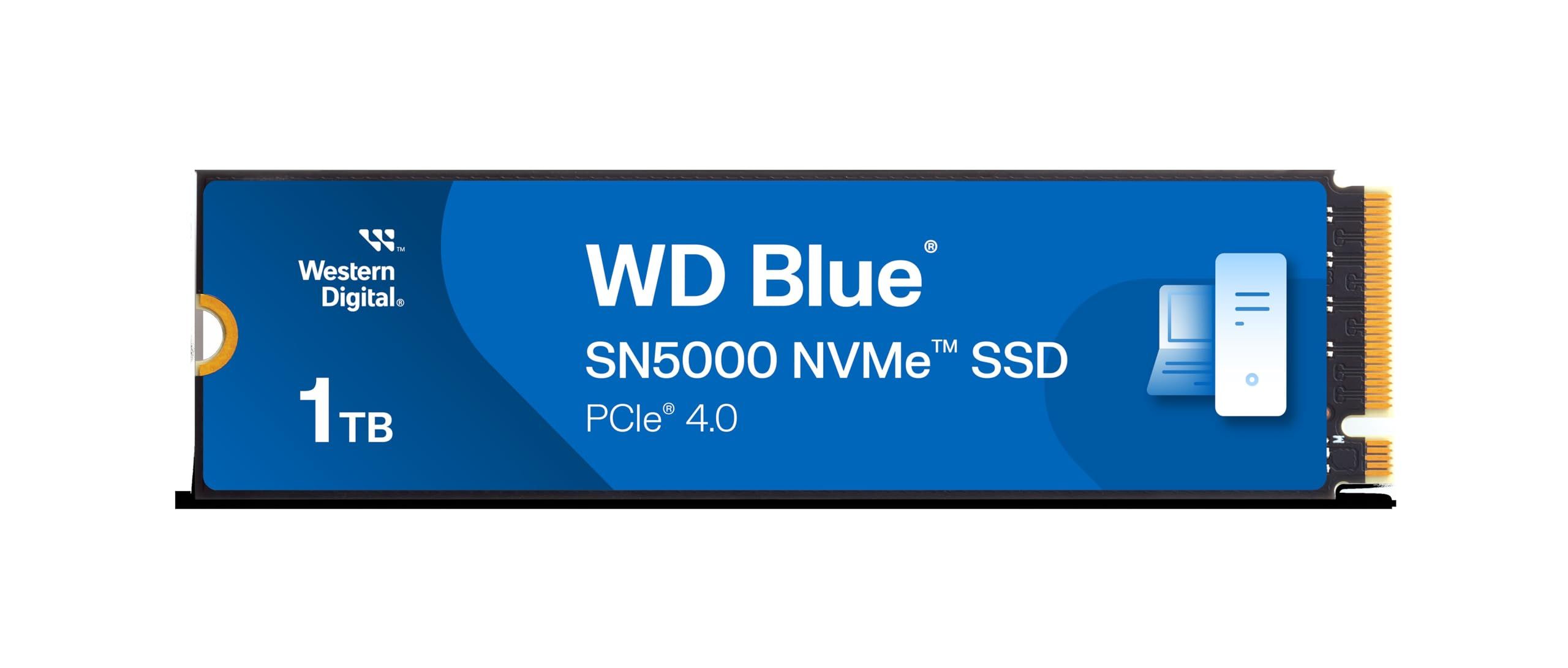 Western Digital 1TB WD BLUE SN5000 NVME SSD/PCIE GEN 4.0 UP TO 5150 MB/S RS