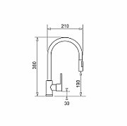Set - Sink PYRAMIS CAMEA (79x50) 1B 1D R + Faucet IDEA Black Edition - 070168502BE - Volcano