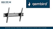 GEMBIRD Aluminum TV floor stand with caster wheels 37-70inch black