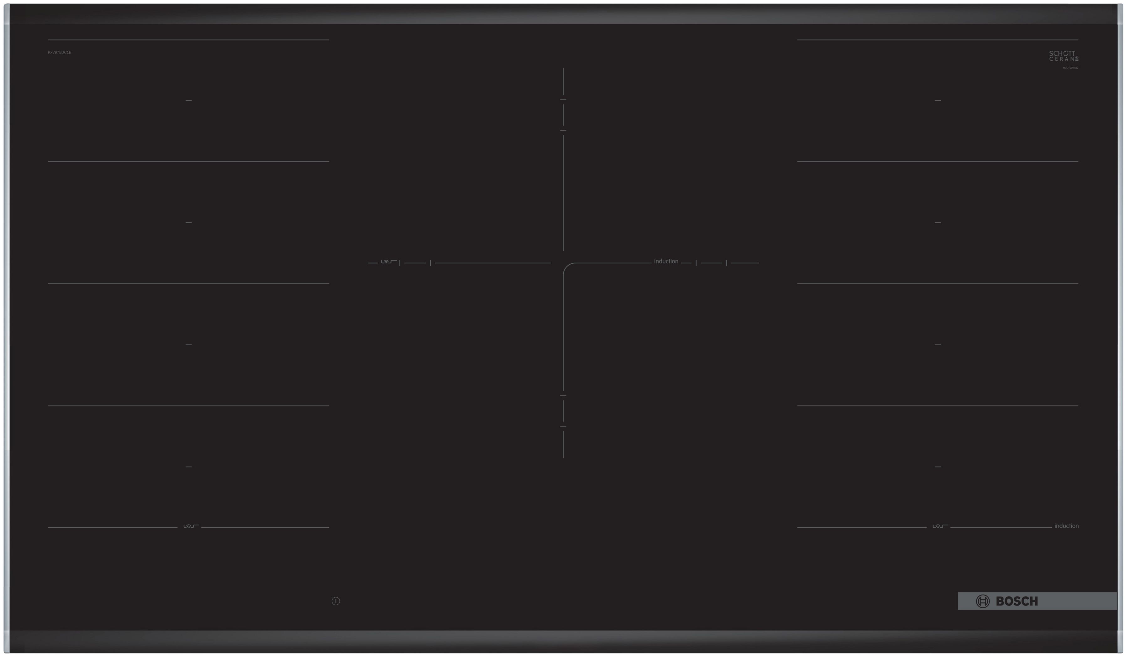Bosch Serie 8 PXV975DC1E hob Black Built-in Zone induction hob 5 zone(s)