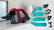 Bosch BCS711PET stick vacuum/electric broom Battery Dry Bagless 0.3 L Black  Red 3 Ah