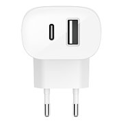 BELKIN 37W DUAL CHARGER 25W USB/W/POWER DELIVERY 12W USB-A WHITE