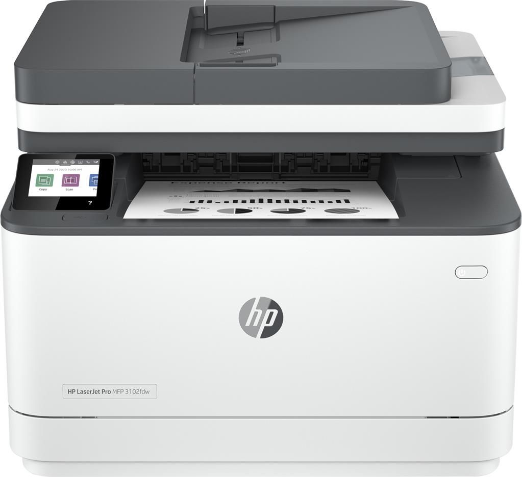 Imprimanta multifunctionala laser monocrom HP 3102fdw, A4, duplex, ADF, USB 2.0, Wi-Fi, 33 ppm
